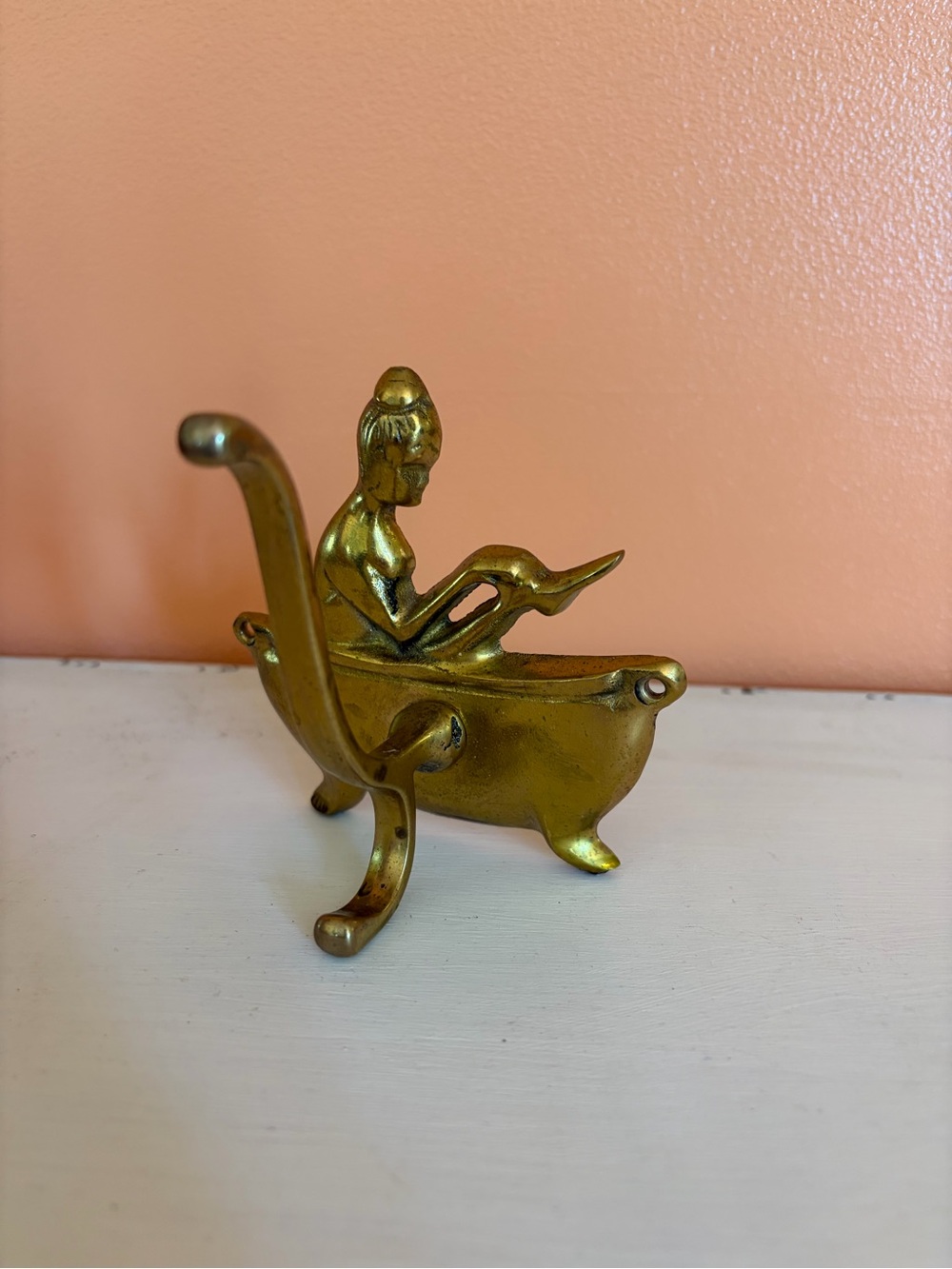 🧸2/$35🧸 Vintage - Brass Bathroom Hanger